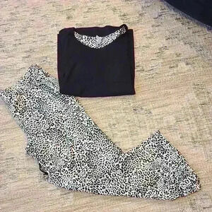 Cheetah Printed Capri PJ Set